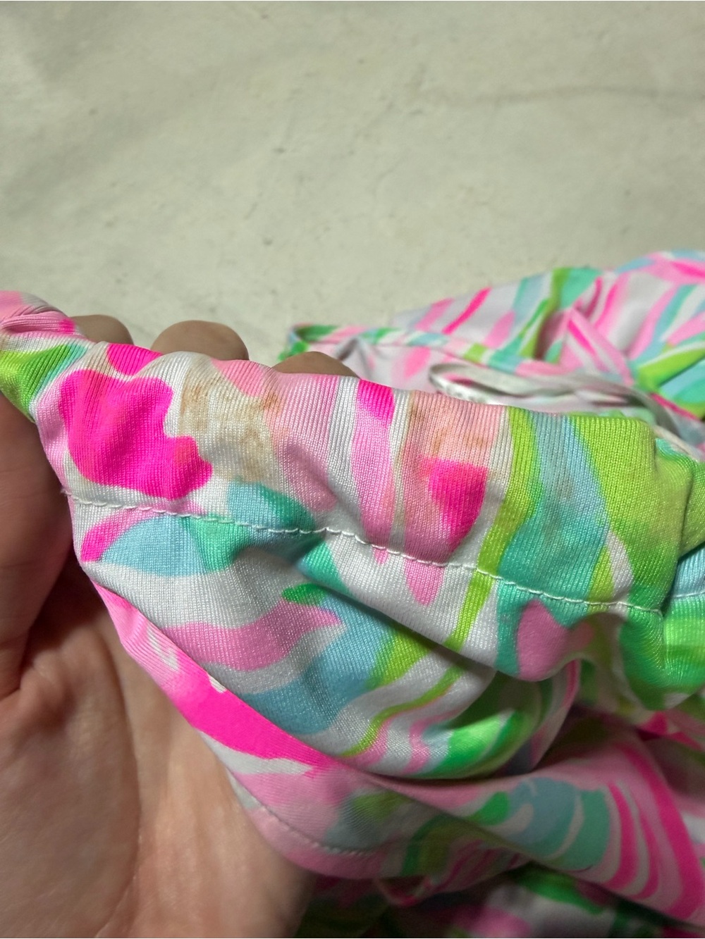 Lilly pulitzer Bowen Bright Tropical Halter Top Pink Green Floral Print large - Picture 6 of 10